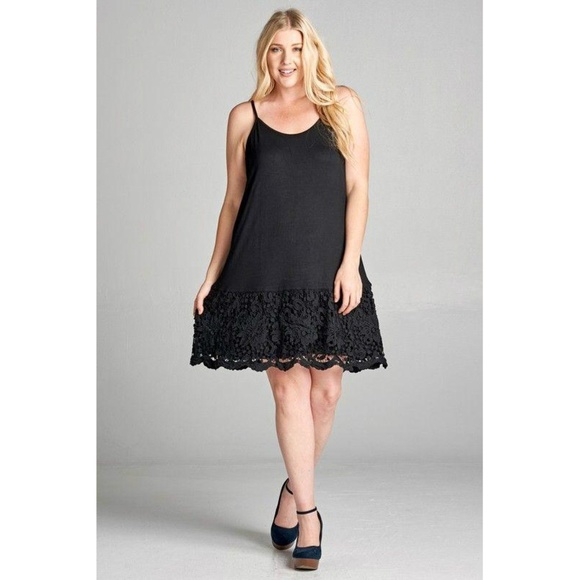 Pink Peplum Boutique Dresses & Skirts - Solid Jersey Knit Dress Extender Plus Size